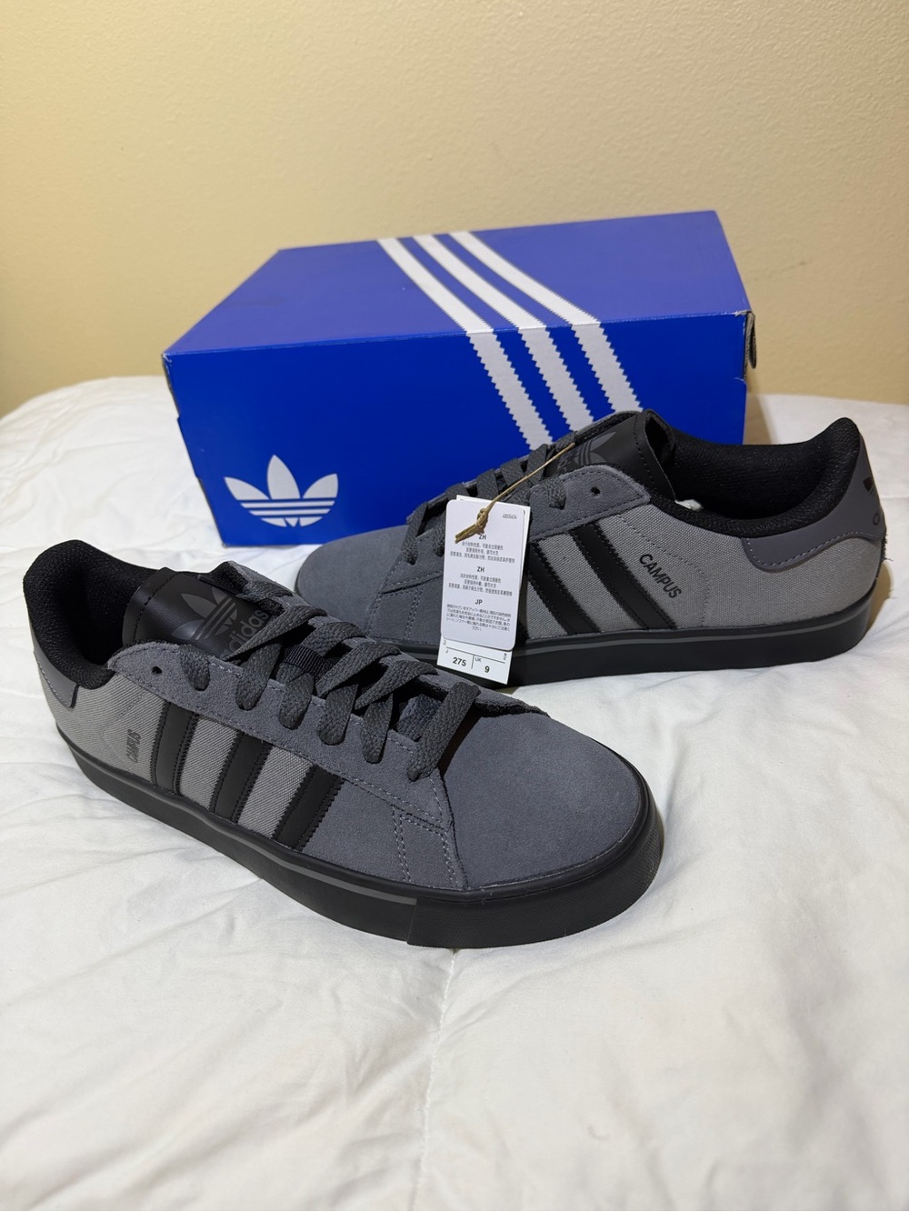 Adidas Originals Campus Vulc Men's Athletic Shoe Grey Sneaker